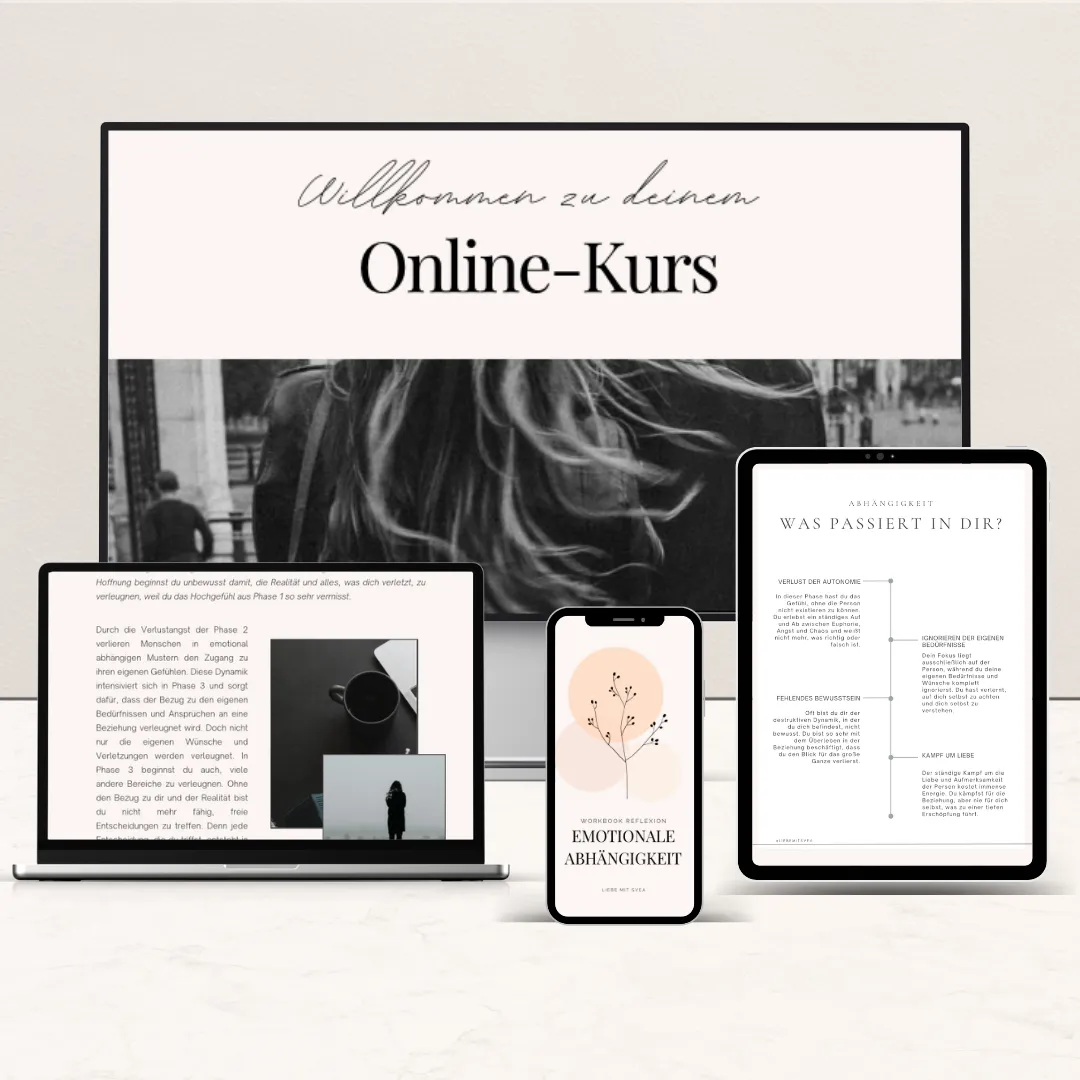 Onlinekurs und Workbooks zur emotionalen Abhängigkeit